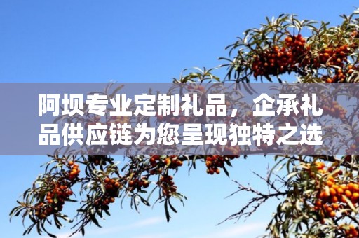 阿坝专业定制礼品，企承礼品供应链为您呈现独特之选
